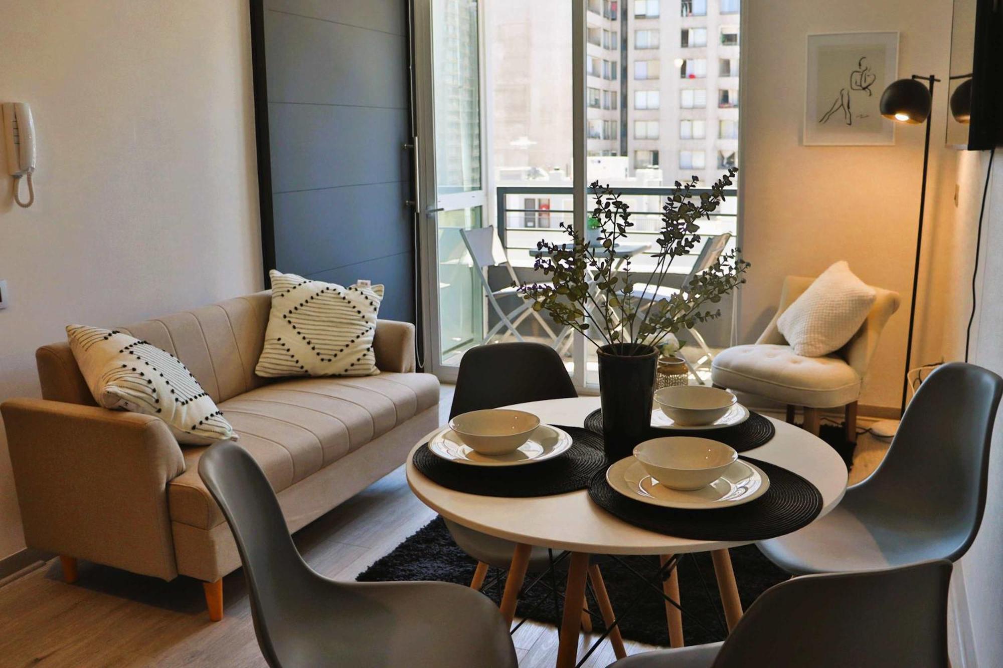 Appartamento Hom I Comodo Nuevo Depto 1d1b 2pax Santiago del Cile